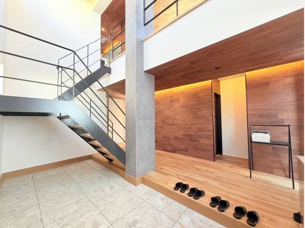 開放感のある玄関