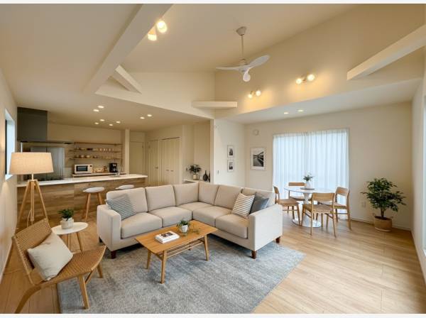 20帖越えのLDKスペース※家具などはイメージになります