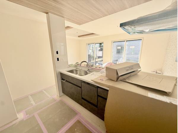 食洗機完備のシステムキッチン