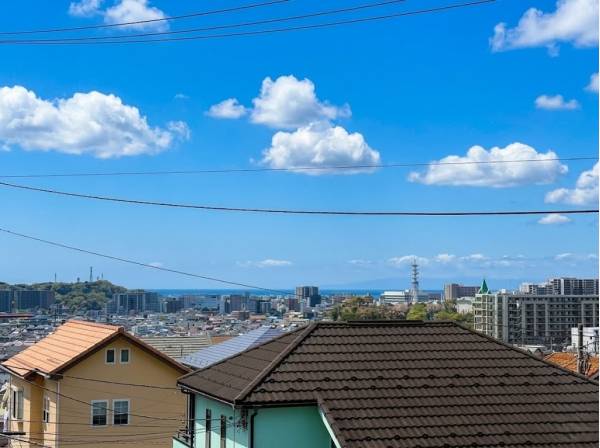 海を見ながら癒されます