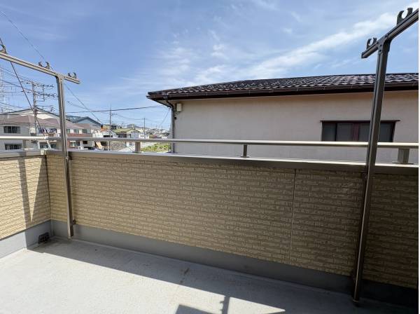 バルコニーの日当たりも良好です！