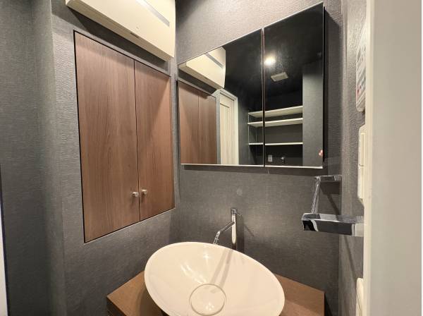 造作した洗面化粧台です