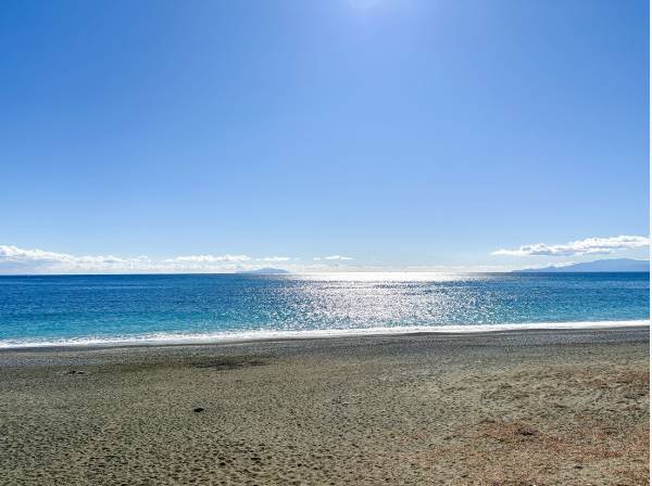 大磯のおおらかな海まで徒歩10分(約750ｍ)