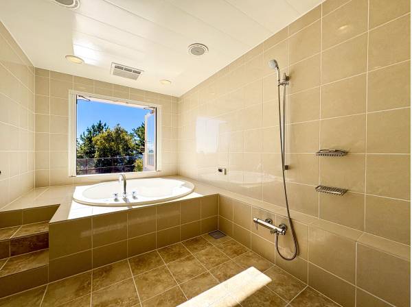 海を望むジャグジーバス