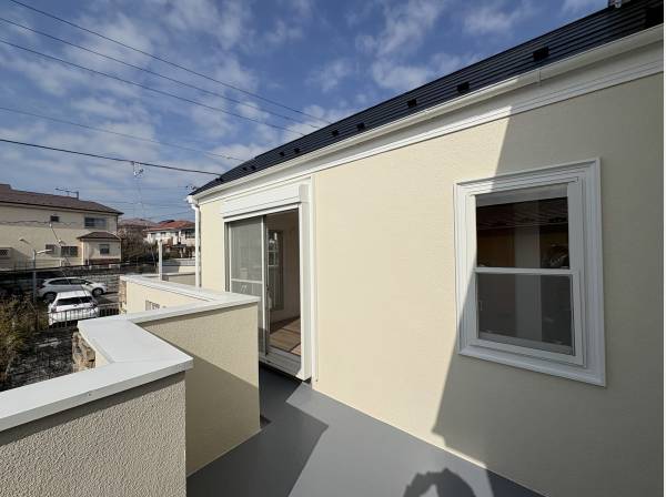 バルコニーは広々空間