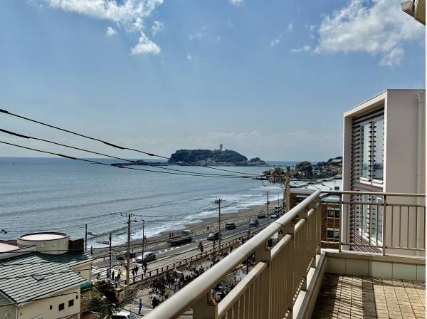 2階のバルコニーからの風景です