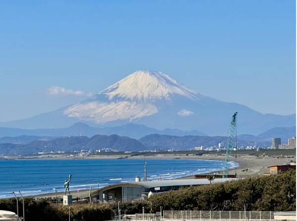 富士山をしっかりと眺めます。