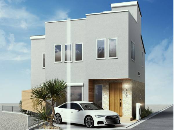 リゾートスタイルの洒落た外観
完成イメージパース