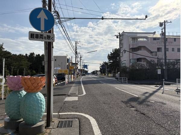 海へと行き交う人の光景に辻堂らしさを感じます