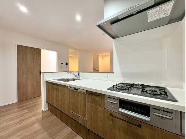 作業スペースもゆとりのあるキッチン