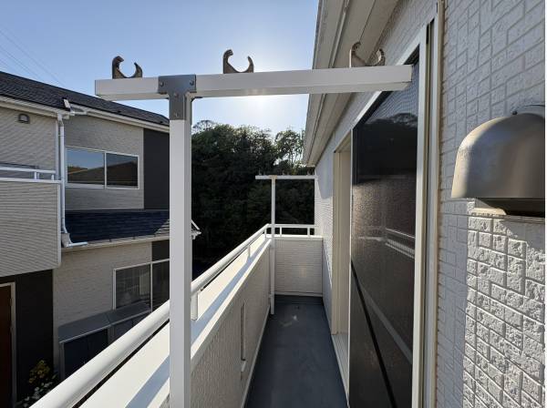 2階のバルコニーは日当たりも良好です。