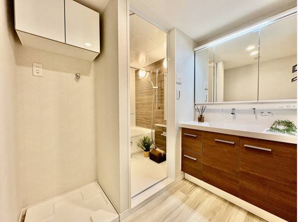 洗面台も広いですね！