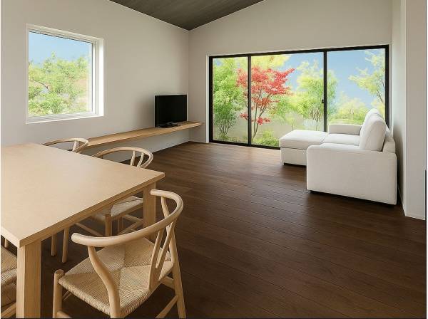 注文住宅を手掛ける建築会社施工の家。内観完成イメージパース
