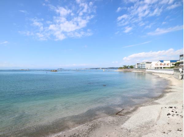 美しい海浜でお散歩してください＾＾（約610m付近）