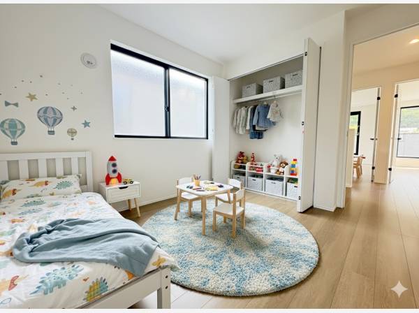 子供部屋としてもいいですね(家具・家電は生成AIのイメージです)
