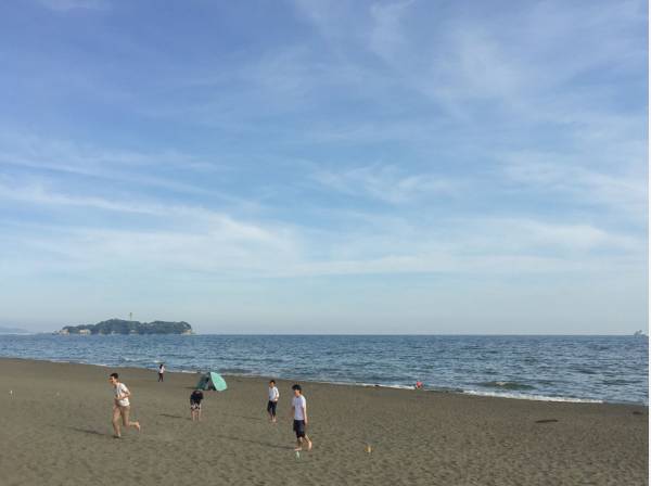 湘南のゆったりとした海（約1,400ｍ）