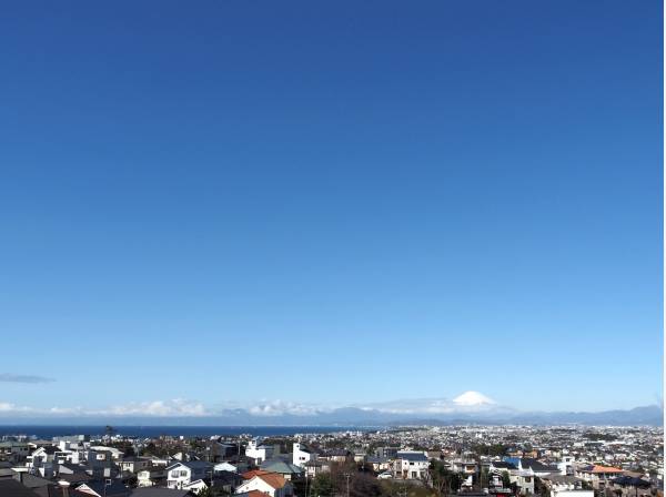 片瀬山から雄大な湘南景色を望む(イメージ)