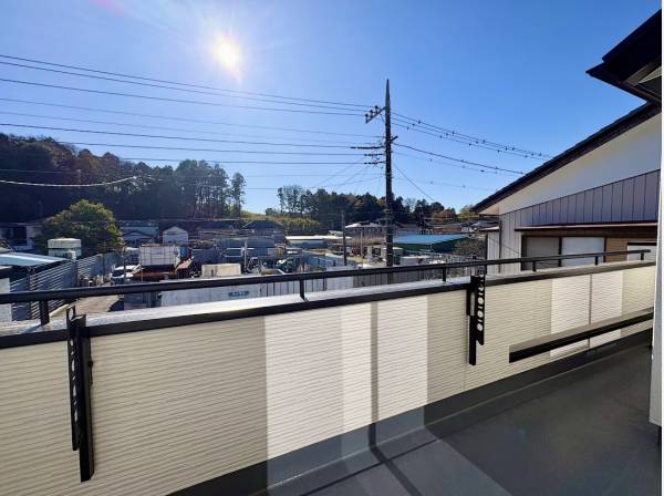 開放感のあるバルコニー！