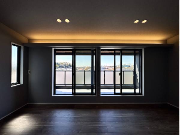 間接照明がオシャレなベッドルーム