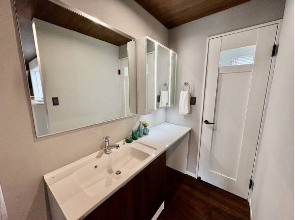 洗面スペースも広いですね！