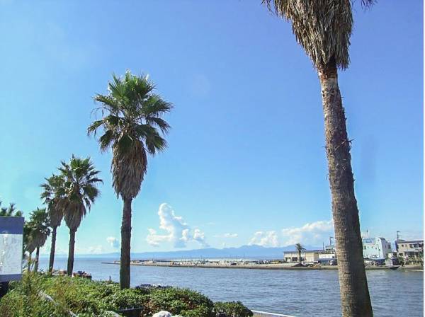 片瀬東浜海水浴場まで自転車で8分（約2.2㎞）