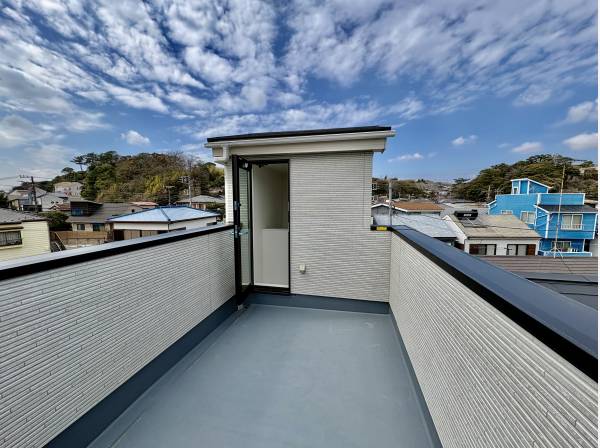 ルーフバルコニーでのんびりできます。