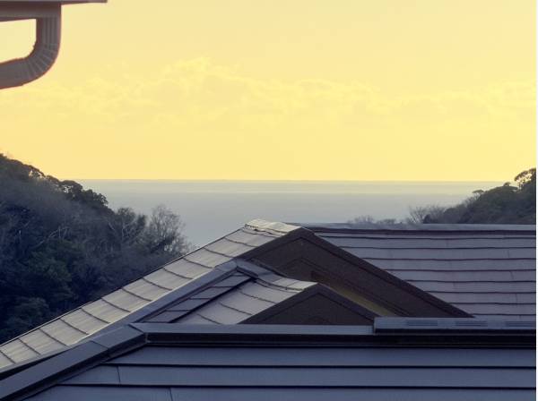 海が見えています♪