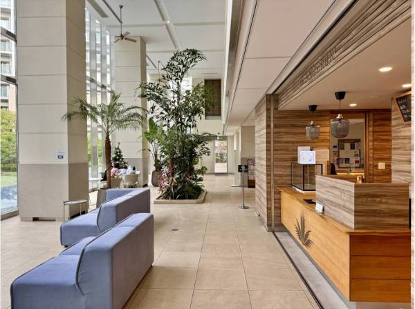 共用部分でお茶やコーヒーを楽しむことができます。