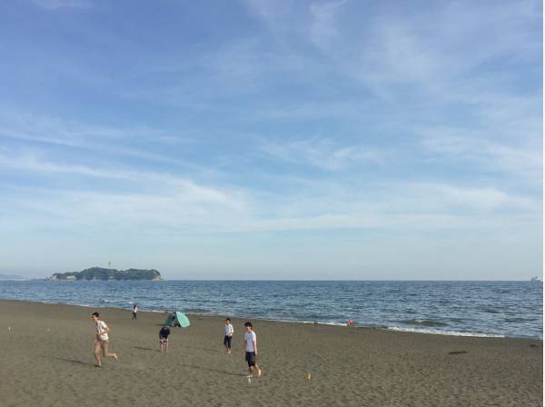 海まではお散歩できます