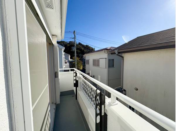 バルコニーは風通し良好！