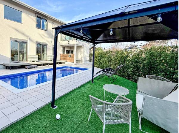 南に面したお庭にはＢＢＱスペースもございます