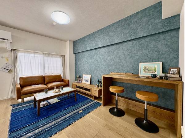 家具・エアコン付きの居心地良いLDK