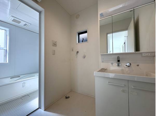 ガス乾燥機「乾太くん」設置を想定したパウダールーム