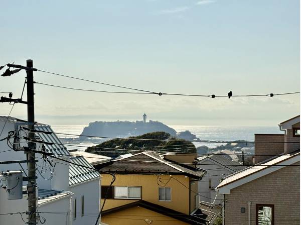 ルーフバルコニーからは江の島が見えますよ！