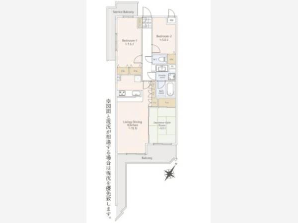 収納を多く備えた3LDKの充実したお部屋でございます
