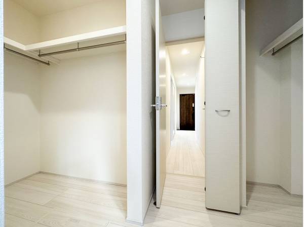 全室にウォークインクローゼットが備わった間取りです