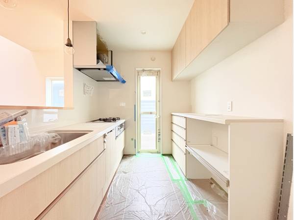 勝手口のあるキッチンスペース