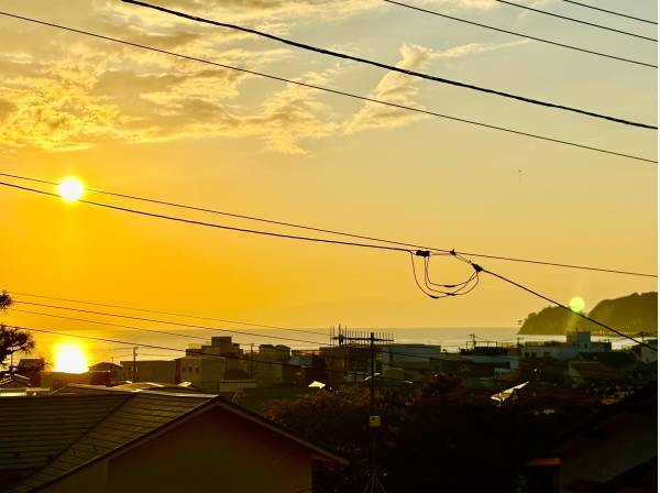 海、富士山を一望。