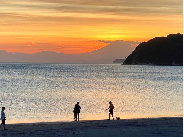 逗子海岸までのビーチまで直線距離で約20ｍ。徒歩ですと約70ｍです。