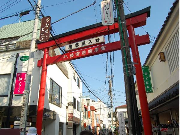 小町通りまで徒歩2分(約150ｍ)