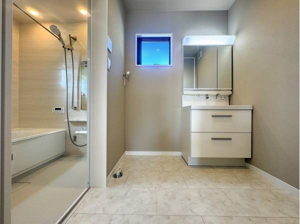 シンプルで使い勝手の良さそうなサニタリールーム