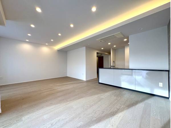 開放的な空間のリビング