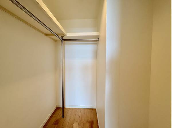 ウォークインクローゼット収納面も安心