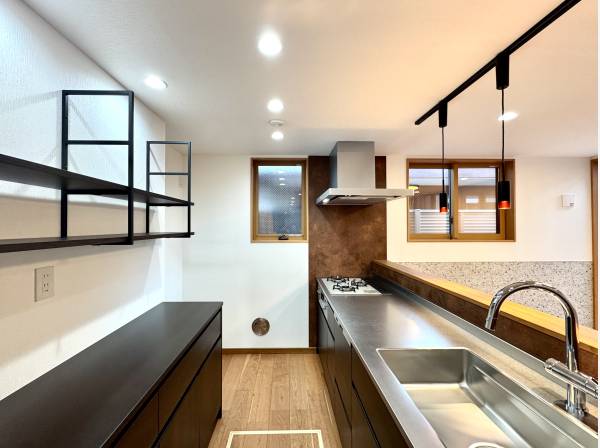 キッチンも統一感があります