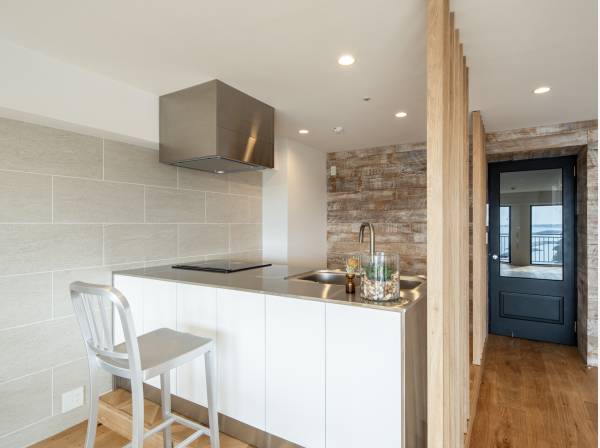 造作されたキッチン