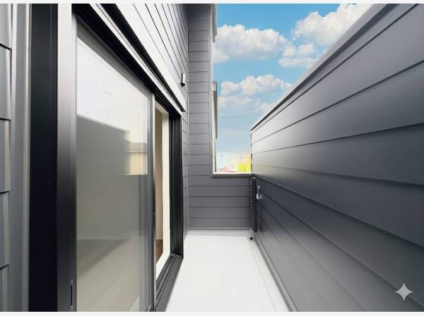 プライベート性の高いバルコニー