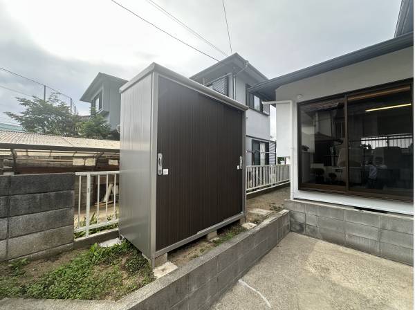 物置も標準装備されています