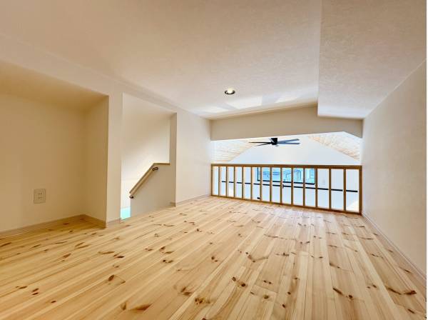 ロフトは約8帖の広さ！多目的にお使いいただけます