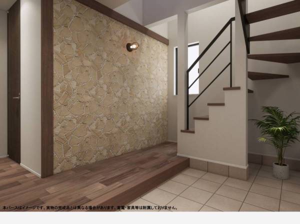 完成イメージパース
ゆとりある玄関ホール