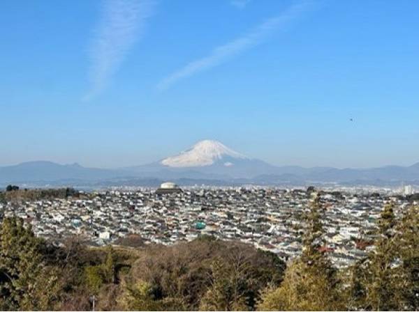 富士山が見えるとなんだかラッキーと感じてしまう・・・